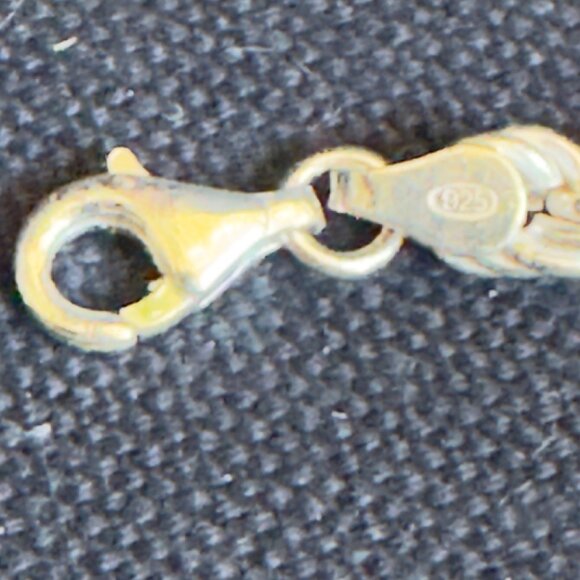 925 Sterling Silver Twisted Rope Chain Bracelet With Lobster Clasp Closure - Picture 7 of 9